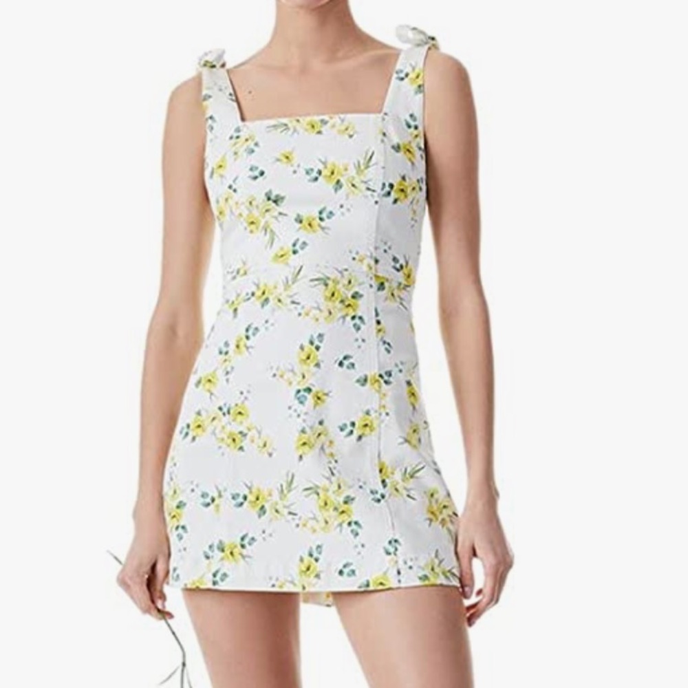 Alice + Olivia Maryann Tie Shoulder Dress